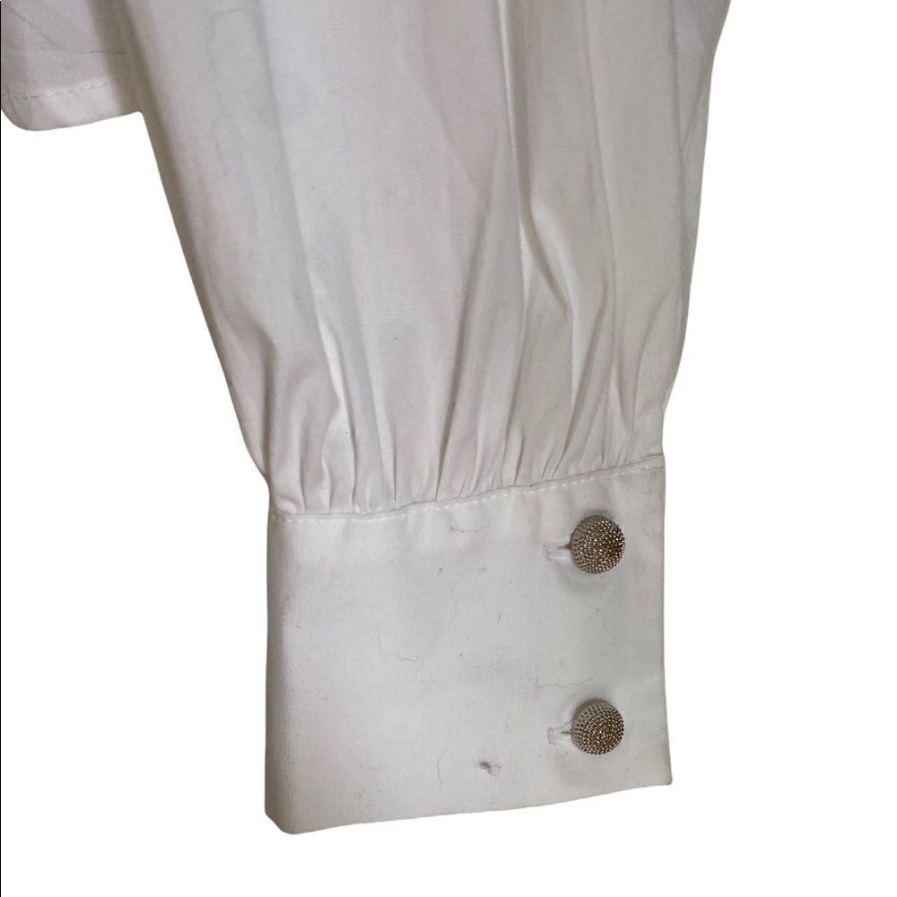 Kooples white ruffle blouse size 1 - Picture 7 of 8